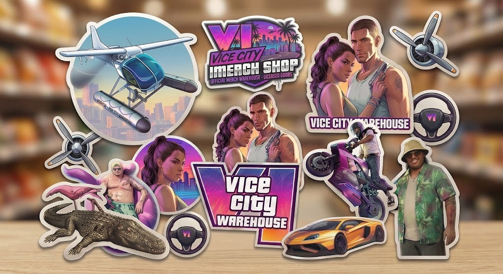 Vice City Sampler Sticker Pack