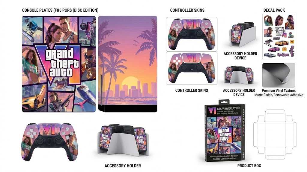 GTAAA6! PS5 Overlay - Full System Wrap